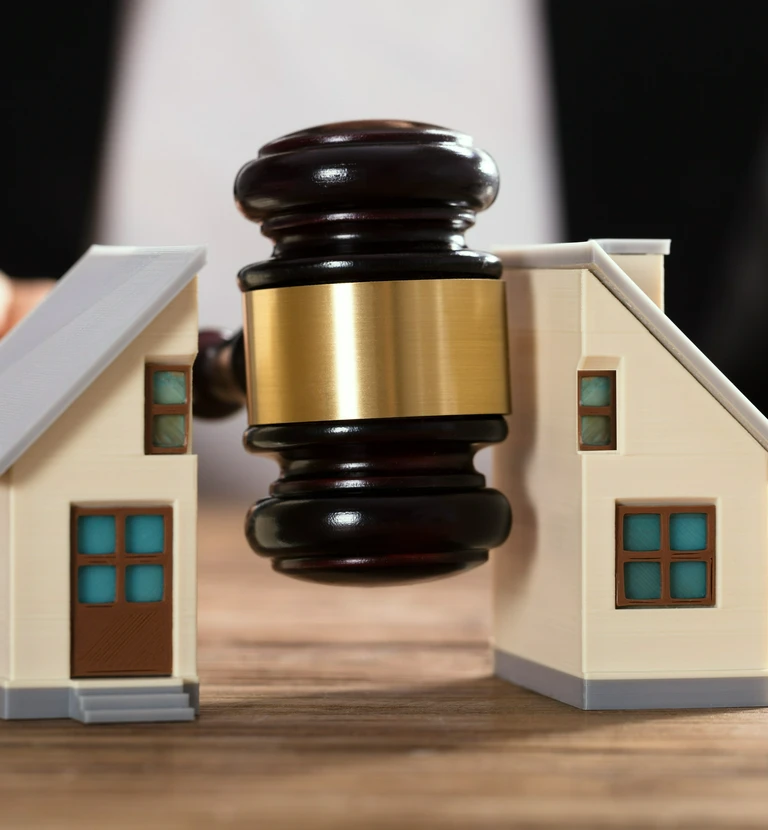 dom podzielony młotkiem Adwokackim